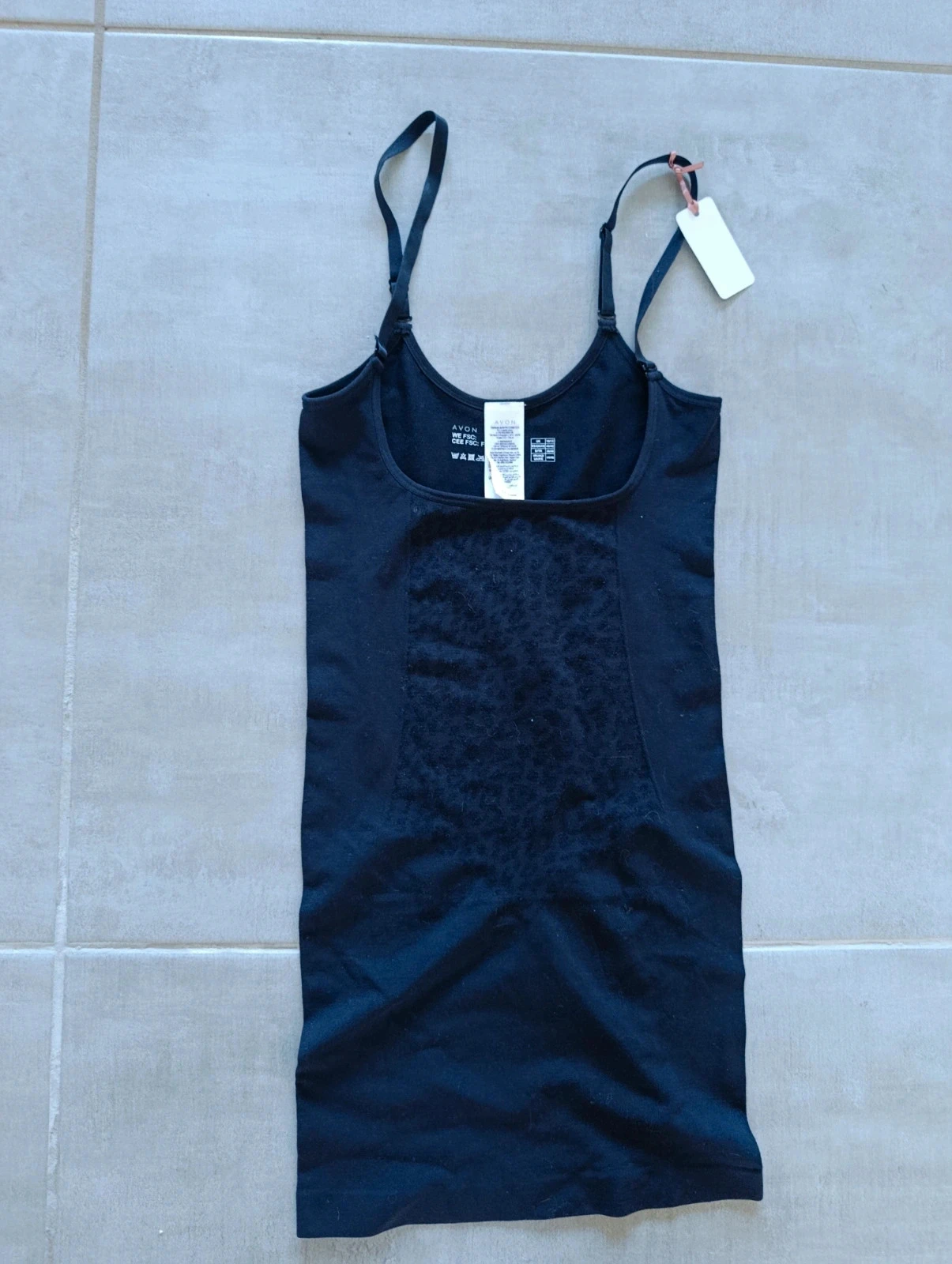 Débardeur gainant Avon noir – Taille 40/42 – Bretelles réglables